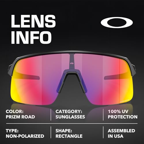Oakley OO9463 SUTRO LITE MATTE BLACK Frame – PRIZM ROAD Lens, Non-Polarized Rectangle Shape Sunglasses with Official Eyewear Kit Bundle4