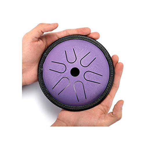 5.5 Inch Steel Tongue Drum 6 Tuning Hand Drum with Cushion Drum Bag and a Pair of Mallets Yoga Meditation (Color : C)