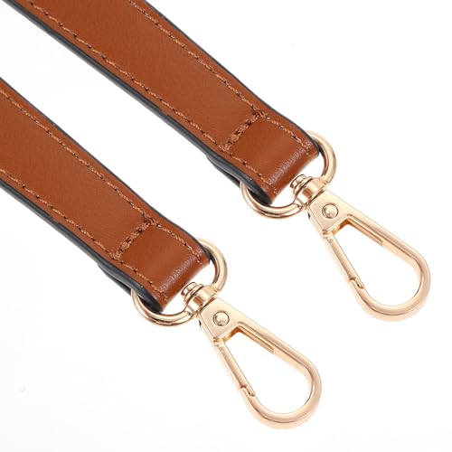 GEEHUA Brauner Taschengurt, 19 Zoll PU Taschenriemen Schultergurt Für Taschen Henkel Für Taschen Henkel Für Taschen Aus Ersatz Mit Drehverschlüssen Für Geldbörse Tragetasche Umhängetasche(Braun)