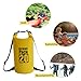 Porgeel Dry Bag Waterproof Beach Bag with Adjustable Straps Ocean Pack Dry Sack for Kayaking Boating Rafting Swimming Camping Yellow 20L