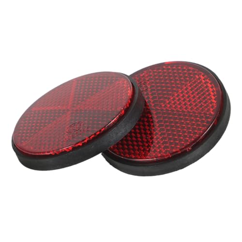 ABOOFAN Universal Motorcycle Parts 2pcs Bike Reflectors Lattice Film for Improved Safety Road