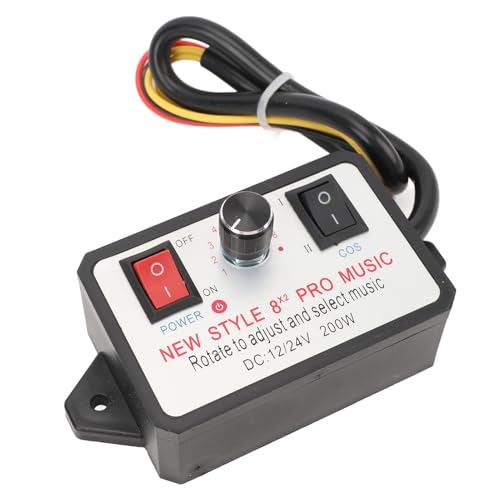 16 Soundeffekte Einstellbarer Autohupen-Sound-Controller Dual-Tone-Einheit 1224 V Elektrischer Hupenlautsprecher Verschiedene Soundeffekte für Autos Motorräder Yachten