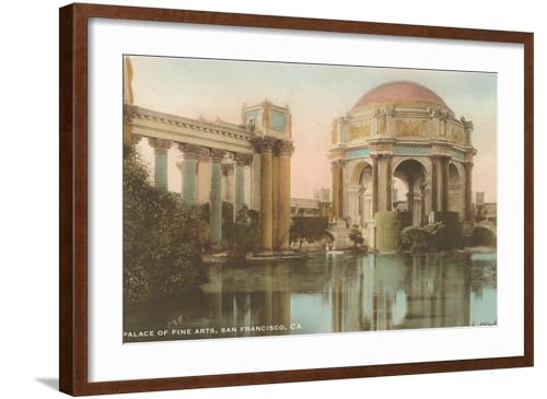 ART.COM Wall Art Print Palace of Fine Arts, San Francisco, California on Brown Frame, 29" x 21"