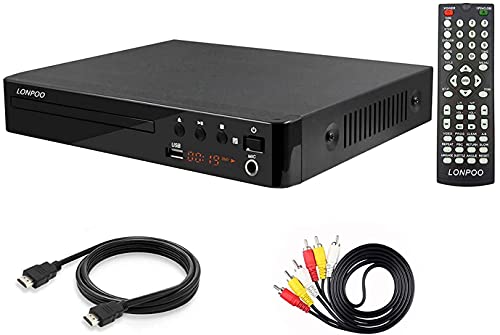 LP-099 Reproductor de DVD (Full HD 1080P, HDMI Output, Entrada