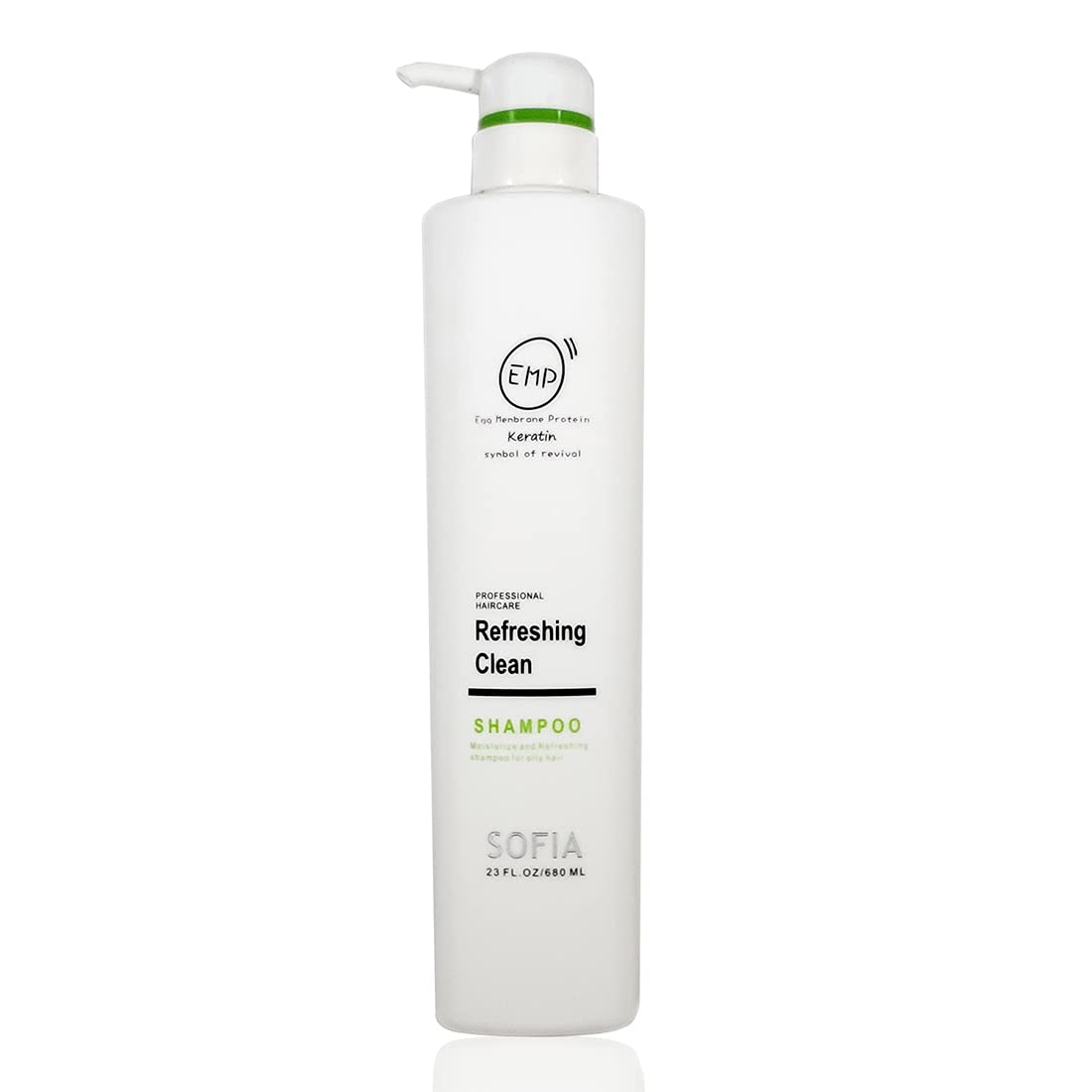 SOFIA BY ODE EMP Keratin Refreshing Clean Shampoo, Pack of 2, Reduces Oily Scalp & Oily Hair – 680ml Each