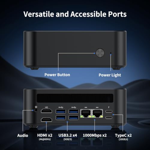 Image of DreamQuest Mini PC Windows 11 Pro AMD Ryzen 5300U 16GB RAM 512GB SSD