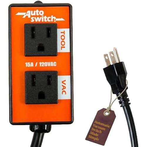 O'SKOOL Automatic Vacuum Switch, Shop Vac Delay-Off for Hose Clearing