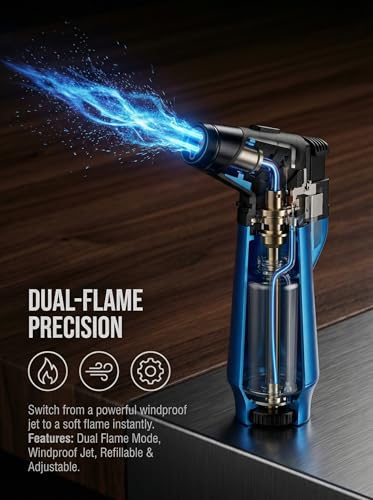 Pack de 4 Encendedores Recargables de Butano Ajustables miniatura 2