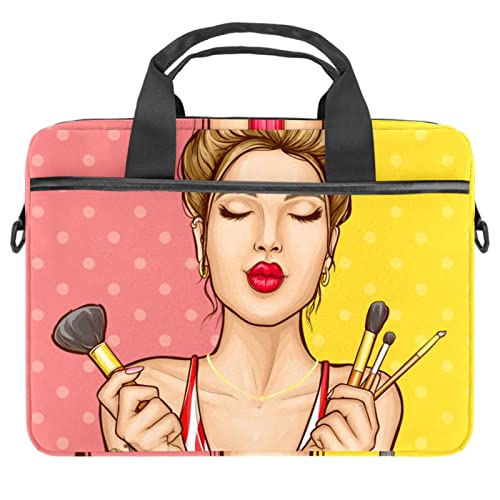 Maletín Messenger Sleeve para Laptop 14 Pulgadas Funda Protectora Tablet con Asa de Hombro 1