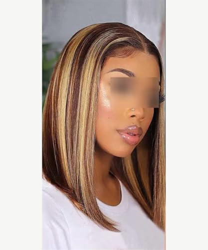 Deep wave perruques cheveux humains au fini naturel 14 pouces #P427