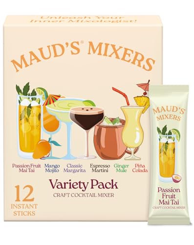 Comparison: Best Blender For Alcoholic Drinks 8 Maud's Mixers Variety Pack Cocktail Mix, 12 ct, Mocktail Non-Alcoholic Drinks - Made with Real Agave - Low Calorie, Low Sugar, Easy to Mix