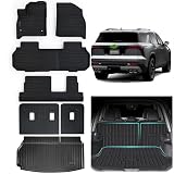 AltraVos Floor Mats for All-New 2024 2025 2026 Chevrolet Traverse 8 Seats-2 Row Bench Seat,TPE All Weather Protection Trunk Mat Covering Backrest Mat for Chevy Traverse
