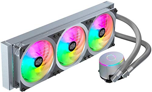 Cooler Master MasterLiquid ML360P Silver Edition Liquid Cooler, All-In-One (AIO) Raffreddamento a Liquido, Radiatore da 360mm, 1 x 360mm PWM SF360R ARGB Fan, Design del profilo della ventola ingtegrat