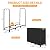 GARGENTOL 4ft Firewood Rack Outdoor with cover, Heavy Duty Indoor Outdoor Firewood Log Storage Holder Stand with Waterproof Cover, Metal Wood Pile Organizer for Fireplace