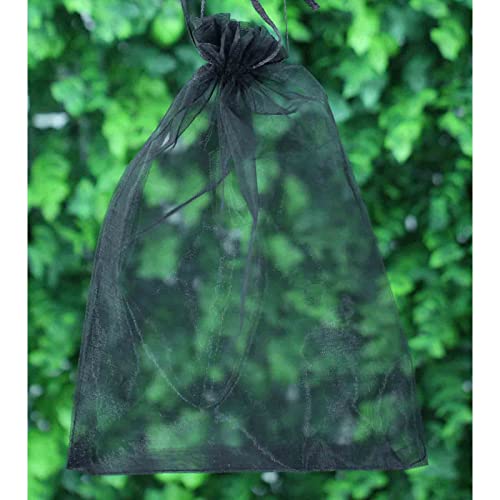 果物袋 保護ネット 20 30 100枚入 17 23cm 15 20cm 10 15cm 防虫 ネット 防鳥ネット ブドウ 袋 果実袋 メッシュ袋 巾着袋 果物保護袋 からす避け 通気性 光通過 オーガンジー 桃袋 フルーツ保護ネット メロン 収穫ネット