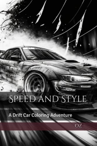 Speed and Style: A Drift Car Coloring Adventure