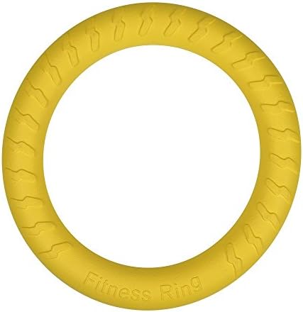 Nollary Large Dog Toys Ring Water Floating, Outdoor Fitness Flying Discs, Tug of War Interactive Training Ring for Medium and Big Dogs, 12 inch
