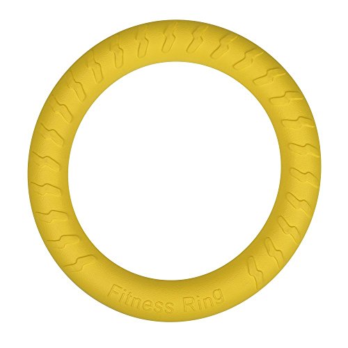 Nollary Large Dog Toys Ring Water Floating, Outdoor Fitness Flying Discs, Tug Of War Interactive Training Ring For Medium And Big Dogs, 12 Inch #TOP19