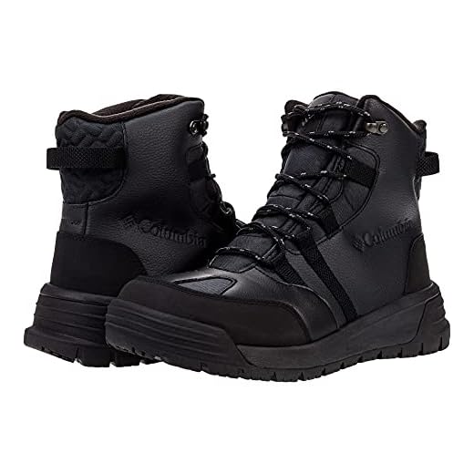 Columbia Men's Snowtrekker Snow Boot, Black/Graphite, 12