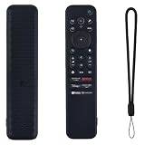 Custodia telecomando per Sony RMF-TX810P/TX810U/RMF-TX811U/RMF-TX910U/TX920U Voice Remote Cover – Custodia in silicone per accessori TV (Black Not Glow)