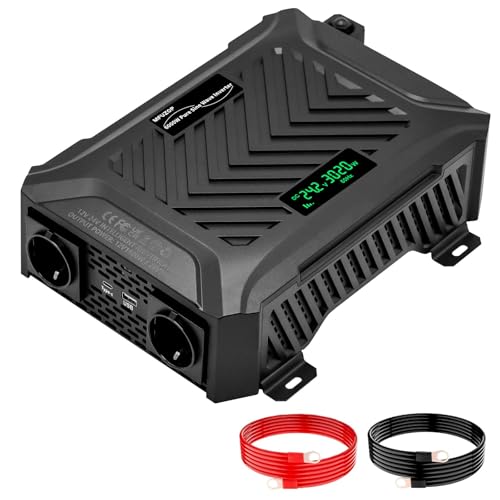 Convertisseur 24V 220V Camion : Plus de Batterie Faible avec l'Écran de Contrôle LCD