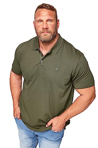 BadRhino Big & Tall Khaki Core Polo Shirt - Men's - Plus Size Curve