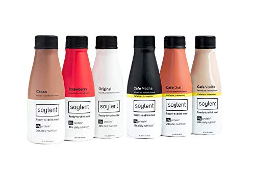 Soylent Meal Replacement Shake, 6 Flavor Variety Pack (Pack of 12) (Packaging May Vary)