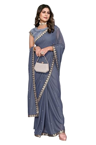 Saree indio de mujer KULIA vestido de fiesta elegante ropa tradicional sari 2