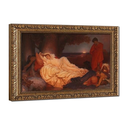Impression sur toile d'art Frederic Leighton 1884 - Tableau de maître haute définition