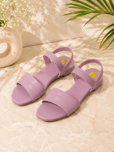 Image of Women's Comfortable Fashion Flat Sandals Open-Toe Casual Sandals Lightweight Slip-On Daily Wear Footwear