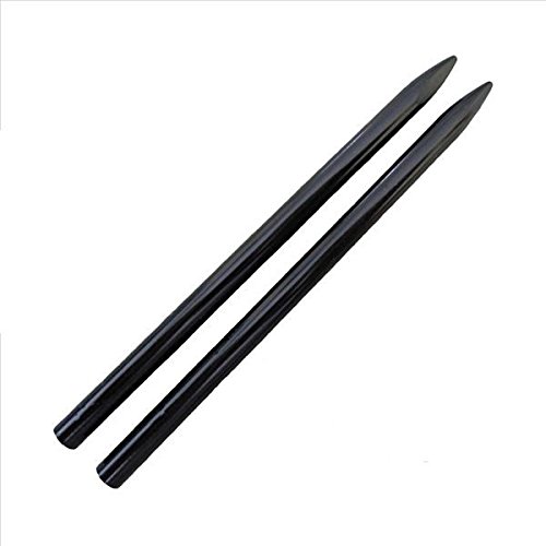 (2 Pack) Of Jig Pro Shop 3 1/2" Black 550 Type Iii Paracord Fid, Lacing, Stitching Needles #TOP21