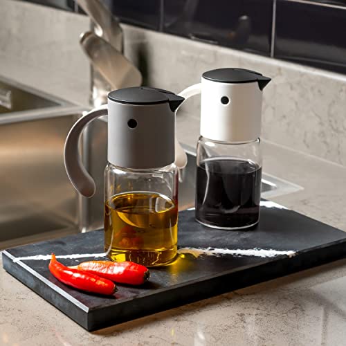 Porta Azeite e Vinagre Gravity Cinza 16X6CM