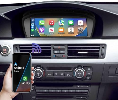 Road Top 8.9 Zoll Autoradio Carplay für BMW 3er 5er mit CCC (2003-2008) | für BMW 3er 5er E90/E91/E92/E93/E60/E61 mit CCC, Linux HD Touchscreen, Wireless CarPlay, Android Auto, Mir