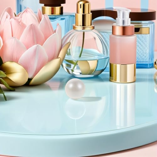 Botella de perfume con tapas de bola de repuesto herméticas OFFIGAM de 17,2 mm blanco perla 6
