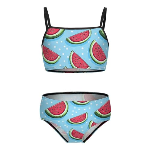 Watermelon Slice Girls Swimsuits Two Piece Bikini Sets Beach Sport Swimwear Bathing Suit - Main Image