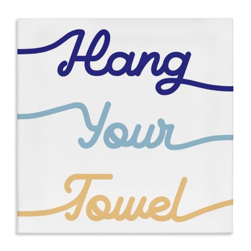 Stupell Industries 'Hang Your Towel Phrase Children's Bathroom'| Canvas Art