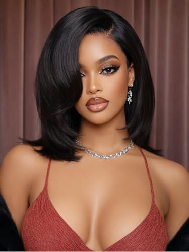 Beauty Forever Side Part Bob Wig Human Hair Glueless HD