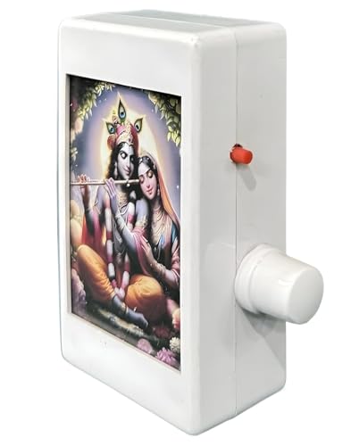 Image of 9-in-1 LED Mantra Chanting Device - Preloaded Radha Krishna Bhajans & Naam Jaap for Spiritual Environments at Home, Office, and Temple (Radha -Krishna 9 in 1)