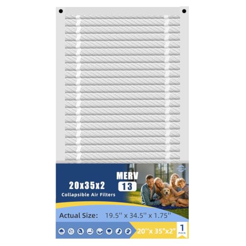 20x35x2 Air Filter Replacement Filters Dust Control MERV 13, 1-PACK
