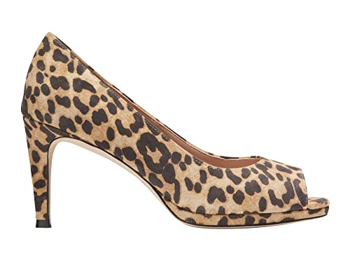 Cole Haan Women's Drado Peep Toe Platform Pump 80Mm, Leopard Print Suede, 7 #TOP23