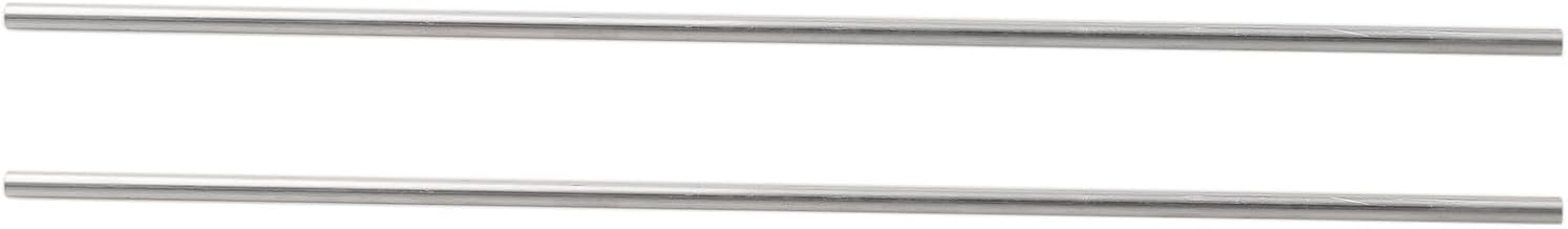 Confezione da 2 tubi rotondi in alluminio 6063, lunghezza 300 mm, diametro esterno 5 mm, diametro interno 3 mm, spessore della parete 1 mm, per telaio di macchinari industriali, argento