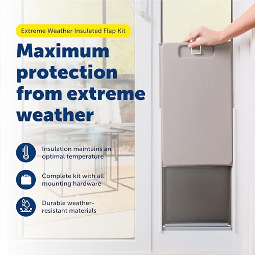 PetSafe Extreme Weather Insulated Flap Kit - Replacement Flap Kit - Durable Flap Material - Complete Replacement Kit - Heat & Cold Protection - All Seasons Pet Access Door - Medium