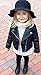 Symunnia Toddler Baby Boy Girl PU Faux Leather Coat Cool Lapel Oblique Zipper Jackets Spring Fall Winter Outerwear(6-12months,Black)