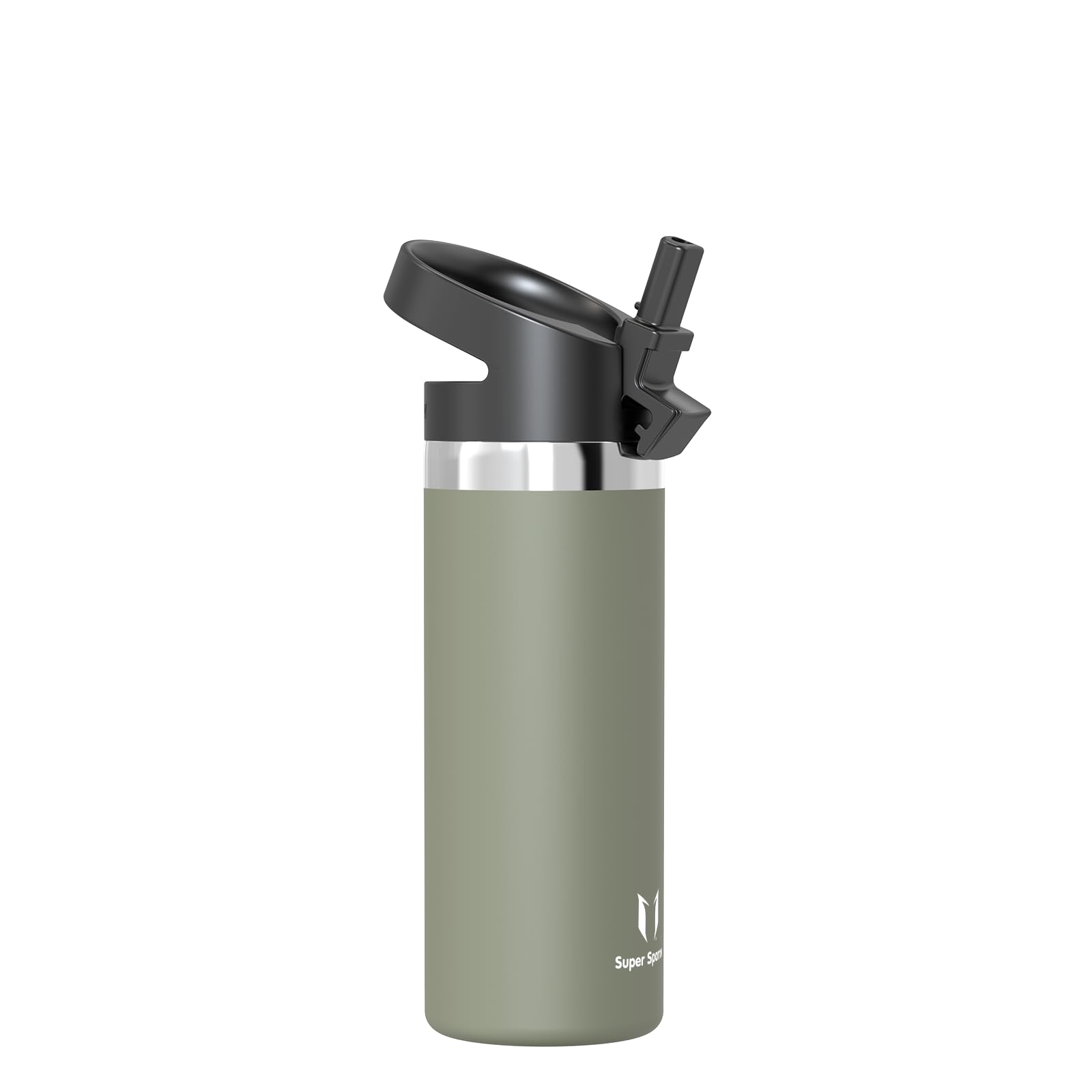 Super Sparrow Borraccia Termica - 500ml, 750ml, 1L - SwivelSip Inox Bottiglia - Senza BPA Borracce Termiche, Borraccia Bambini Ergonomica per Scuola, Sportiva, Bici, Campeggio, Palestra