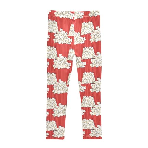 Girls Leggings Popcorn Box Print Soft Toddler Leggings for Girls Kids Pants Size 4T-10T2