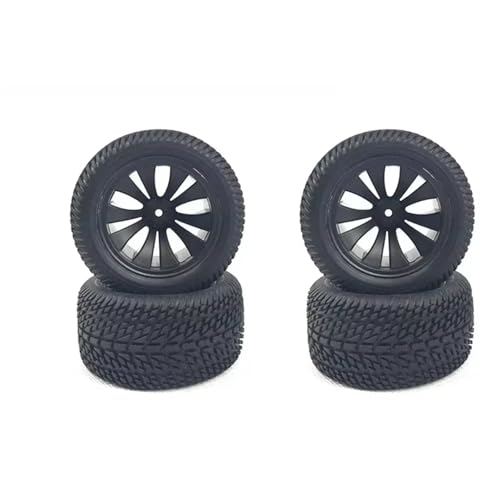 Pneus en Caoutchouc RC 90mm Antidérapants pour Améliorer l'Adhérence de Voiture Wltoys 144001
