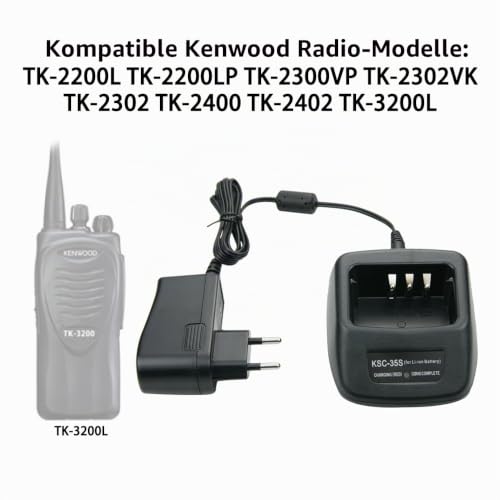 KNB-45L Li-Ion Akkuladegerät für Kenwood KSC-35S TK-2200L TK-2200LP TK-2300VP TK-2302VK TK-2302 Radio Ladestation