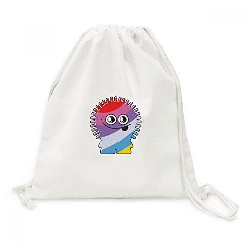 Sac de voyage cordon toile alien arc en ciel pour sorties et festivals