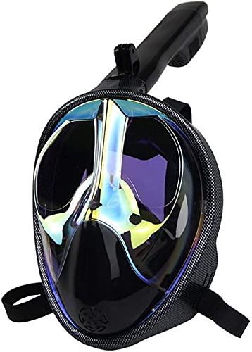 Masque de plongée sous-marine EL anti-buée avec vue panoramique et support caméra amovible