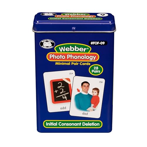 Super Duper Publications | Webber® Photo Phonology Initial Consonant Deletion Minimal Pair Card Deck | Educational Learning Resource for Children